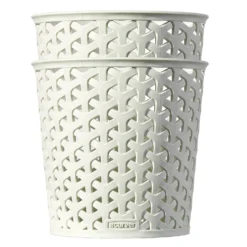 Curver My Style Large Round Plastic Storage Organiser - Vintage White - 1.6L -Storage Box Store 12806190 1204832992254117