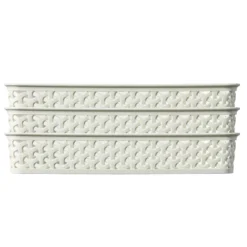 Curver My Style A4 Rectangular Plastic Storage Organiser - Vintage White 11 Curver My Style A4 Rectangular Plastic Storage Organiser - Vintage White -Storage Box Store 12807669 1254833168945792