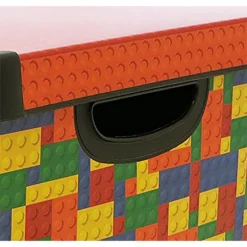 Curver Stockholm Bright Blocks Plastic Deco Storage Box Multi Colour 22L -Storage Box Store 12807671 1624833169810860