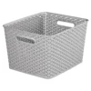 Curver My Style Large Rectangular Plastic Storage Basket - Grey - 18L -Storage Box Store 12814518 1354831970374356