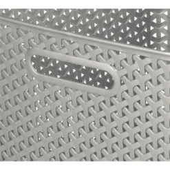 Curver My Style Large Rectangular Plastic Storage Basket - Grey - 18L -Storage Box Store 12814518 1804832988746814