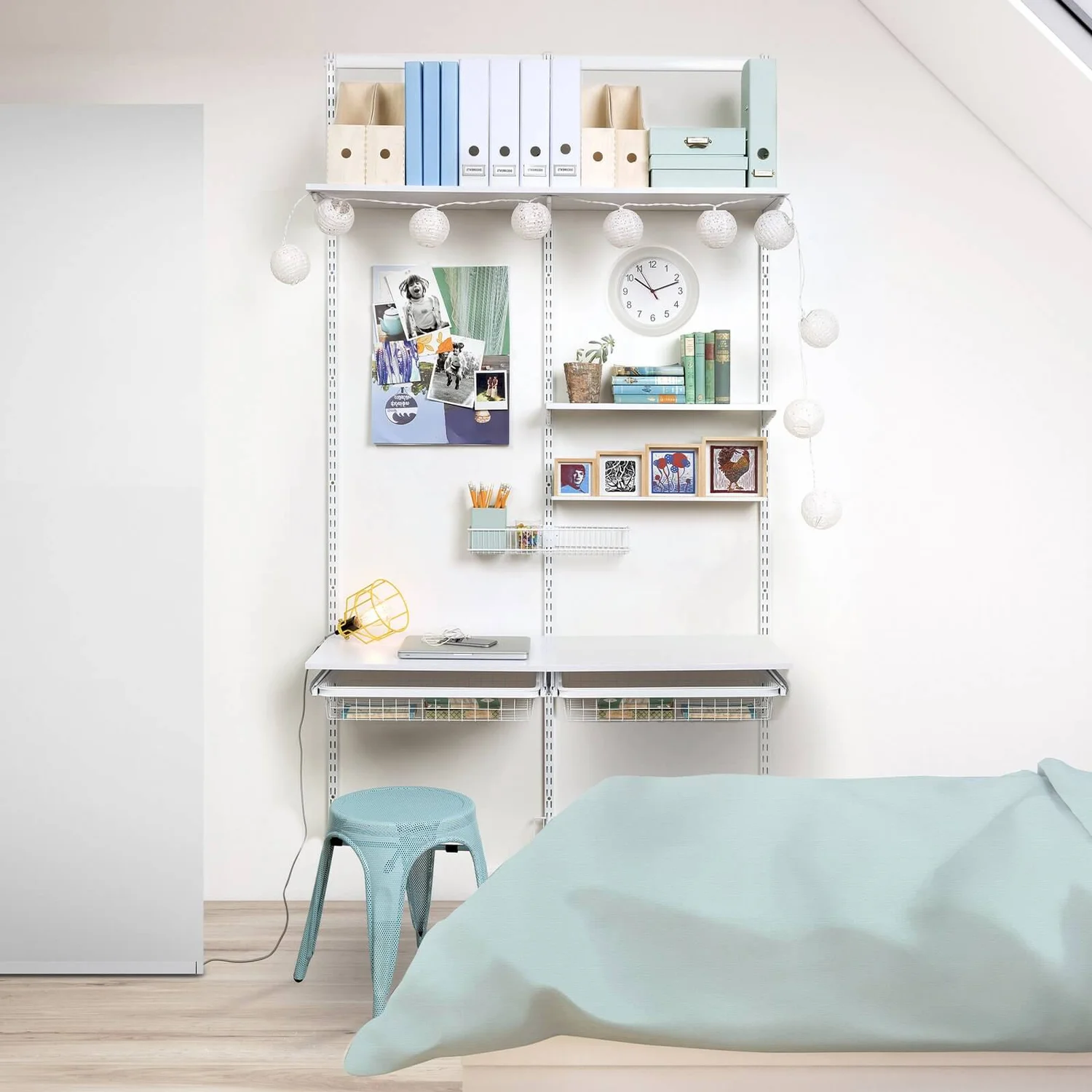 None Double Slot Upright - White -2133mm 5 None Double Slot Upright - White -2133mm - Image 3