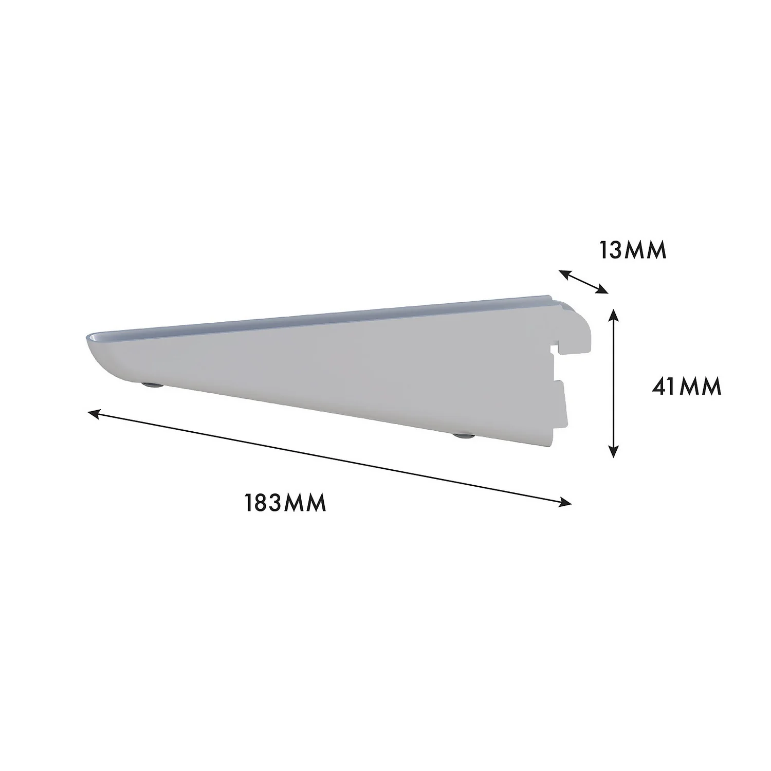 None Double Slot Bracket - White -170mm 6 None Double Slot Bracket - White -170mm - Image 4