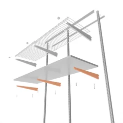 None Double Slot Bracket - White -320mm 12 None Double Slot Bracket - White -320mm -Storage Box Store 12815732 6275052927544629