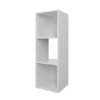 Compact Cube 3x1 Storage Unit - White 2 Compact Cube 3x1 Storage Unit - White -Storage Box Store 12815992 1754929106573581