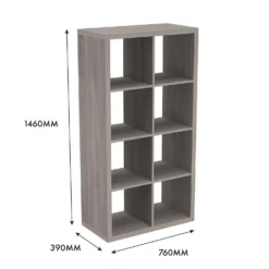 Clever Cube 4x2 Storage Unit - Grey Oak 11 Clever Cube 4x2 Storage Unit - Grey Oak -Storage Box Store 12816003 5715023384541223
