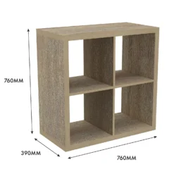 Clever Cube 2x2 Storage Unit - Oak 13 Clever Cube 2x2 Storage Unit - Oak -Storage Box Store 12816153 4935014368206655