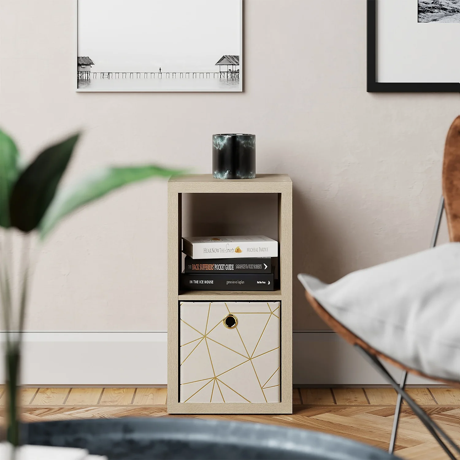 Clever Cube 2x1 Storage Unit - Oak 4 Clever Cube 2x1 Storage Unit - Oak - Image 2