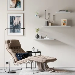 Floating Shelf - White Matt -1200 X 240 X 38mm -Storage Box Store 12817720 1234887325999644