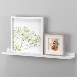 Flexi Storage Decorative Shelving Photo Shelf - White Matt - 600x35x100mm -Storage Box Store 12817964 1384876425677934