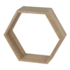 Hexagon Wall Shelf - Sanoma Oak -Storage Box Store 12817983 1904831948392423