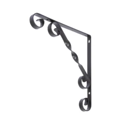 None Scroll Bracket - Black - 200x200mm