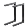 None Double U Shelf Bracket - Black - 330x300mm -Storage Box Store 12820763 2794831906733073