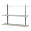 3 Tier Shelf Kit - White Oak & Nickel Bracket 1 3 Tier Shelf Kit - White Oak & Nickel Bracket -Storage Box Store 12821193 4134831908214839