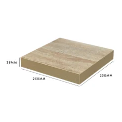 Floating Shelf - Sanoma Oak - 250 X 250 X 38mm -Storage Box Store 12822016 5674964085604581