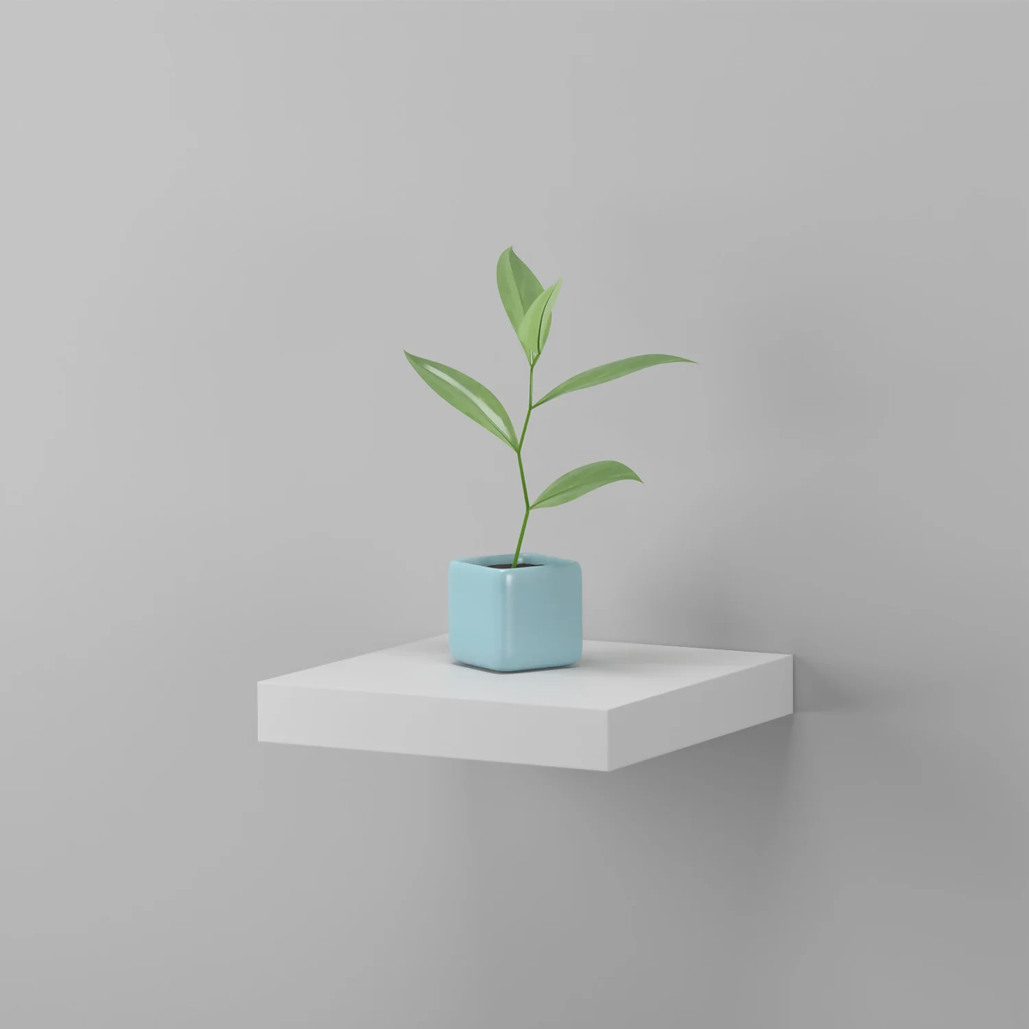 Floating Shelf - White Matt - 235 X 235 X 38mm 6 Floating Shelf - White Matt - 235 X 235 X 38mm - Image 4