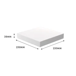 Floating Shelf - White Matt - 235 X 235 X 38mm 11 Floating Shelf - White Matt - 235 X 235 X 38mm -Storage Box Store 12822017 5494976219240337