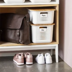 2 Pack Smartstore Wardrobe Basket Tag - White -Storage Box Store 12822341 1554833173284026