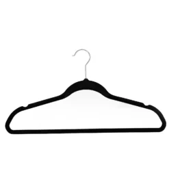 Black Velvet Clothes Hangers - 10 Pack -Storage Box Store 12822491 7374878809223816
