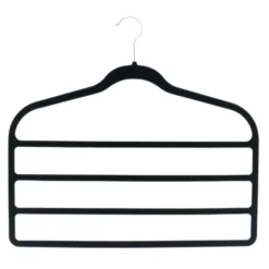 Single Black Velvet Trouser Hanger -Storage Box Store 12822495 6734878808949841