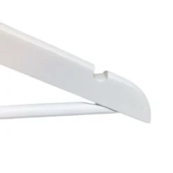 White Wooden Hangers - 8 Pack -Storage Box Store 12822503 1814878808148973