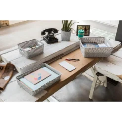 Curver My Style A5 Rectangular Plastic Storage Organiser - Grey -Storage Box Store 12823029 7124833226800633