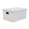 Large Water Hyacinth Storage Box - White Washed -Storage Box Store 12823514 2074831944528987
