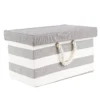 Rectangle Striped Box With Lid 2 Rectangle Striped Box With Lid -Storage Box Store 12825612 1754831954635816