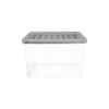 17L Storage Box With Clear Base And Grey Lid 2 17L Storage Box With Clear Base And Grey Lid -Storage Box Store 12826259 4354904169460761