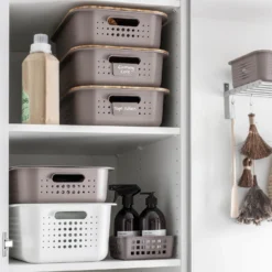 Smartstore 1L Wardrobe Basket - Taupe -Storage Box Store 12826428 1994833174524244