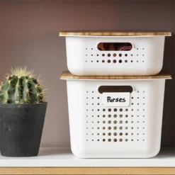 Smartstore 10L Wardrobe Basket - White -Storage Box Store 12826429 4894833174116580