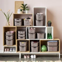 Smartstore 6L Wardrobe Basket - Taupe -Storage Box Store 12826431 1894833174525108