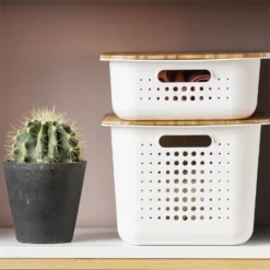 Smartstore 6L Wardrobe Basket - White -Storage Box Store 12826433 1264833172729545