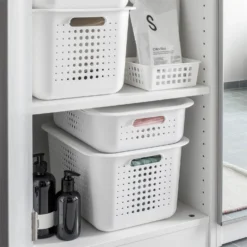 Smartstore 6L Wardrobe Basket - White -Storage Box Store 12826433 1964833172947198