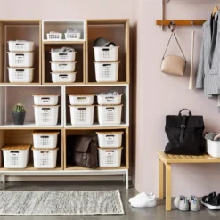 Smartstore 13L Wardrobe Basket - White 13 Smartstore 13L Wardrobe Basket - White -Storage Box Store 12826434 9204833173735439