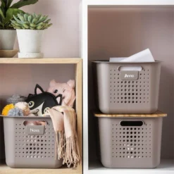 Smartstore Wardrobe Basket Bamboo Lid -Storage Box Store 12826435 2684833172711662