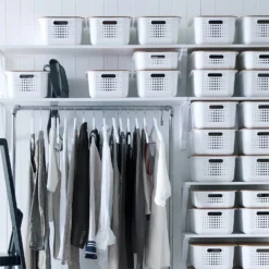 Smartstore Wardrobe Basket Bamboo Lid -Storage Box Store 12826435 4494833172775160