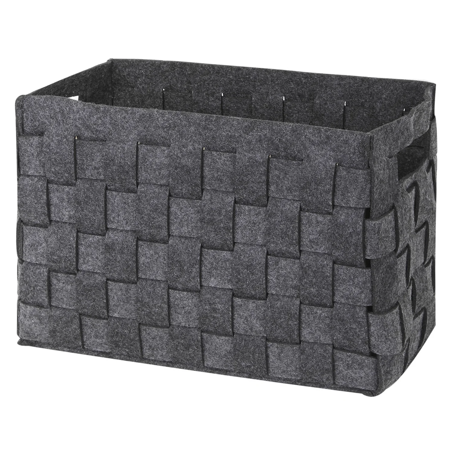 Medium Felt Storage Basket - Grey 3 Medium Felt Storage Basket - Grey