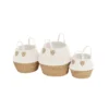 White Rope Baskets - Set Of 3 -Storage Box Store 12829062 2024831918475652