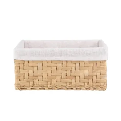 White & Natural Water Hyacinth Baskets - Set Of 3 -Storage Box Store 12829228 1914832982484926