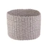 Round Paper Rope Basket - Grey 2 Round Paper Rope Basket - Grey -Storage Box Store 12829229 7074831918580295