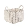 Rope Weave Basket - White 2 Rope Weave Basket - White -Storage Box Store 12829234 1974831918462545