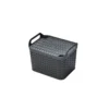 Medium Urban Storage Basket With Lid - Graphite -Storage Box Store 12837353 1474831942875096