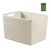 Curver Jute Large Basket - 20L - Off White 2 Curver Jute Large Basket - 20L - Off White -Storage Box Store 12840437 1424831943480004