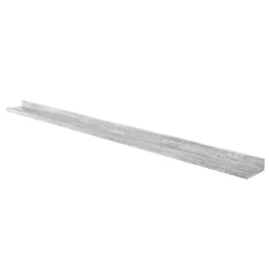 Flexi Storage Decorative Shelving Photo Shelf Grey Oak 1200x35x100mm