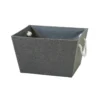 Grey Herringbone Large Storage Basket 1 Grey Herringbone Large Storage Basket -Storage Box Store 12886446 1934857031298286