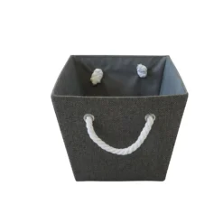 Grey Herringbone Medium Storage Basket -Storage Box Store 12886594 1194857031480191