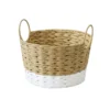 Round Natural White Paper Basket -Storage Box Store 12886612 8834857031704585