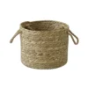 Natural Rush Basket With Rope Handles 2 Natural Rush Basket With Rope Handles -Storage Box Store 12886616 2044857031717578