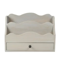 Country Living Wooden Letter Holder - Grey